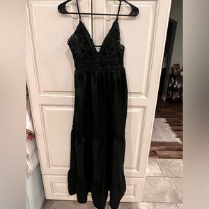 Black long dress size M
